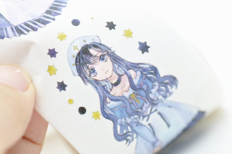 Elegant Girls Washi Tape Planner Scrapbooking Tape 40mm Wide x 3 Meters Roll