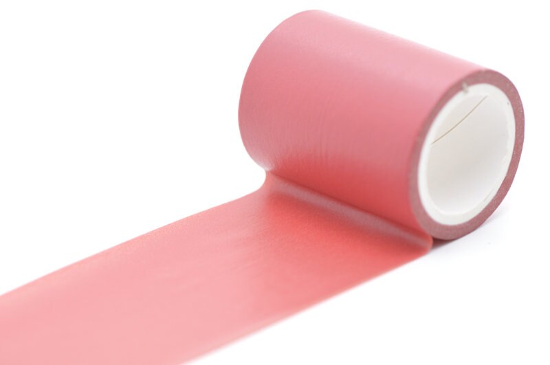 Red Washi Tape Wide 50mm x 5 Meters Roll
