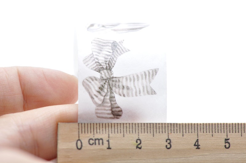Butterfly Knot Washi Tape With Back Paper 30mm Wide x 5M Roll