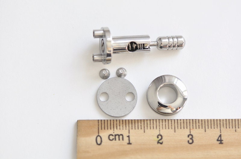 Retro Stainless Steel Purse Lock Foldable Purse Closure Leather Craft Accessory Pick Color