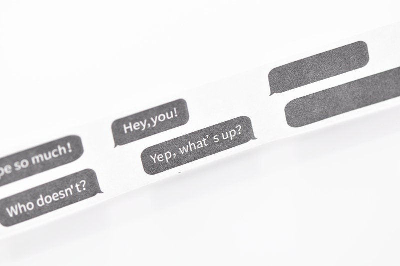 Message Masking Washi Tape 20mm x 5 Meters