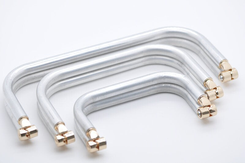 Doctor Bag Frame Aluminium Tube Purse Frame Bag Frame Hardware 15cm(6"）/ 19cm （7.5“）/ 25cm （10”）