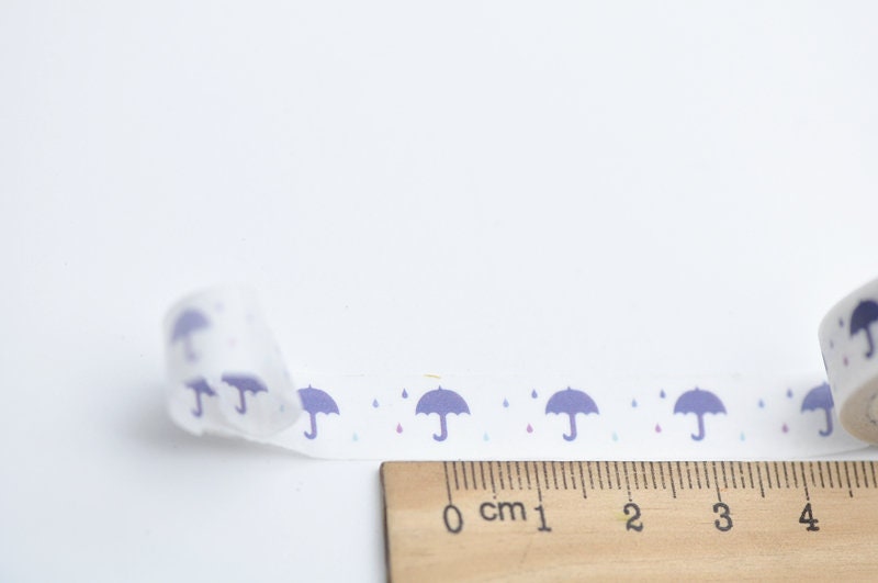 Skinny Umbrella Washi Tape Masking Tape 10mm x 5M Roll