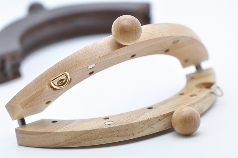 1 Piece 14cm Retro Purse Frame Wood Handle Purse Frame Come With Screws Pick Up Your Color