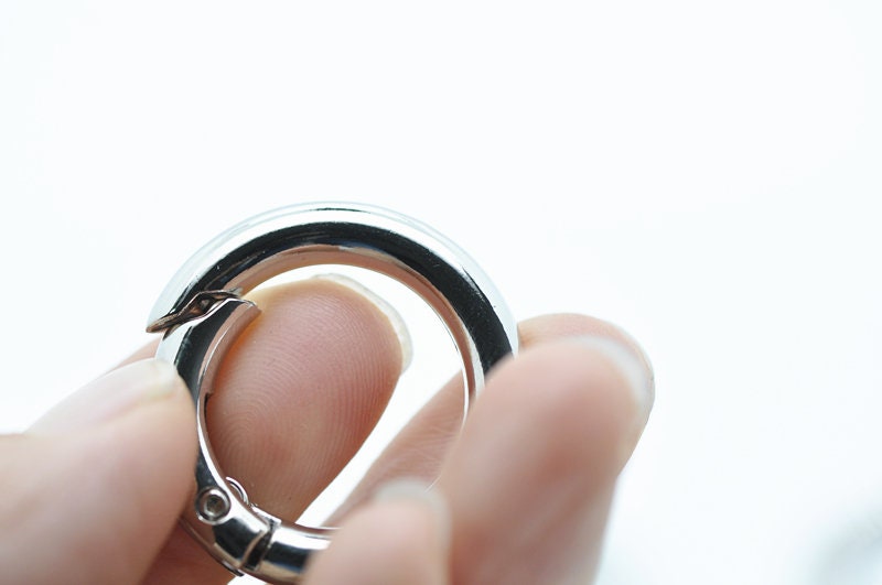 1 pc -Round Ring Gate Oval Spring Snap Hooks Gate Ring 20mm( 6/8") and 25mm( 1")